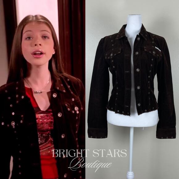 Jackets & Blazers - Rare Corduroy Studded Jacket ASO Dawn Summers Buffy the Vampire Slayer Y2K VTG